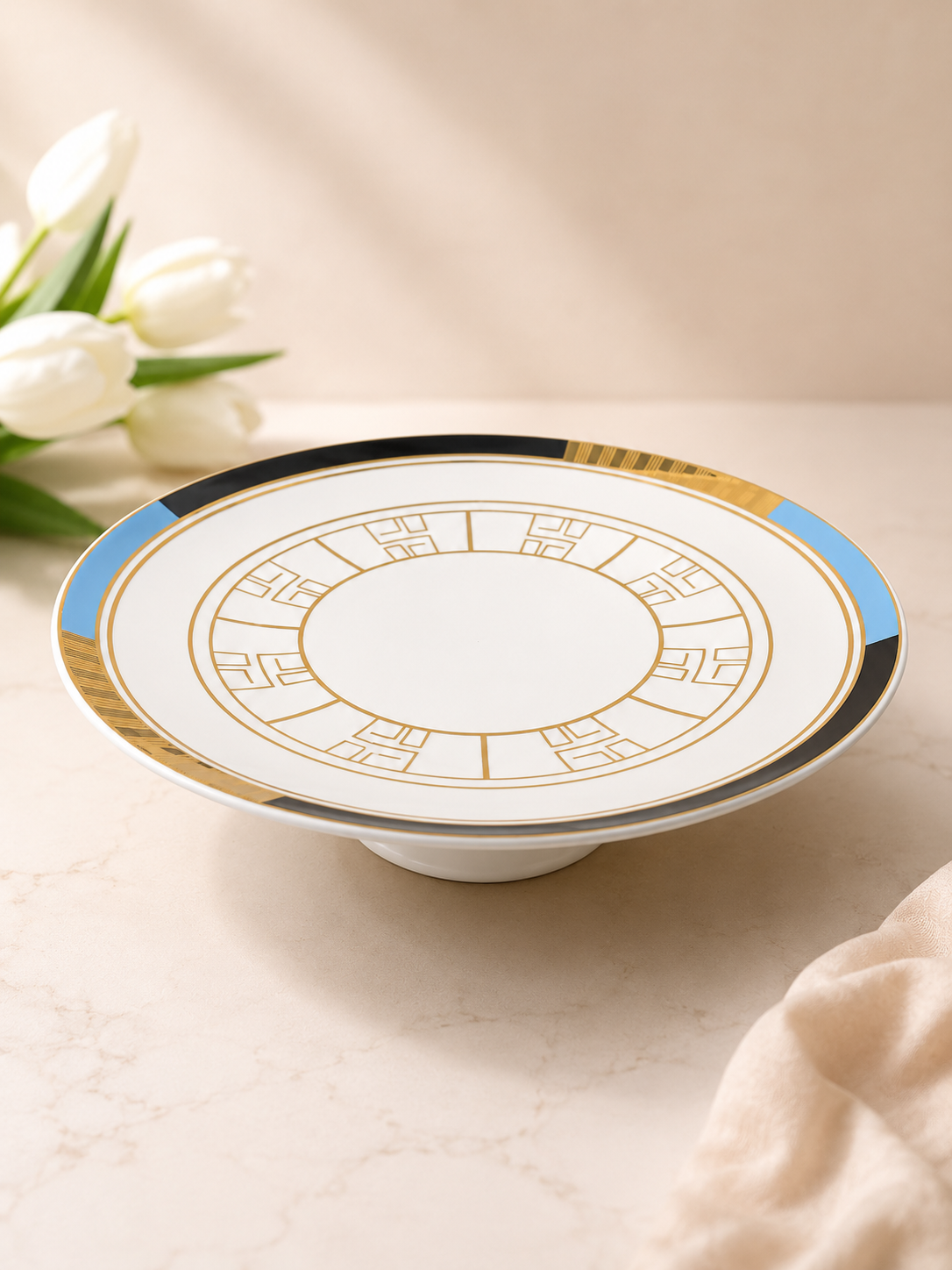 Single Ceramic Birthday Cake Stand Model-9